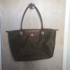 Longchamp Le Pliage Tote Bag Large Olive